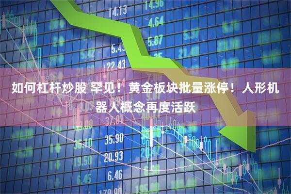 如何杠杆炒股 罕见！黄金板块批量涨停！人形机器人概念再度活跃