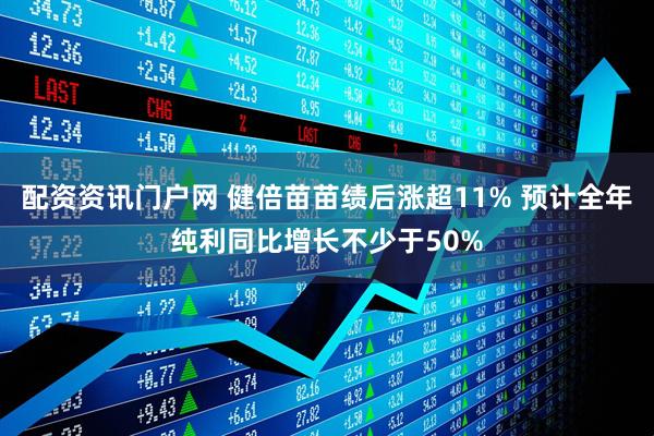 配资资讯门户网 健倍苗苗绩后涨超11% 预计全年纯利同比增长不少于50%