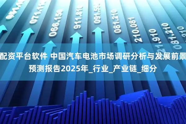 配资平台软件 中国汽车电池市场调研分析与发展前景预测报告2025年_行业_产业链_细分